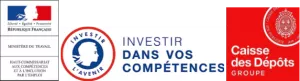 Logos investir dans vos compétences et caisses des dépôts