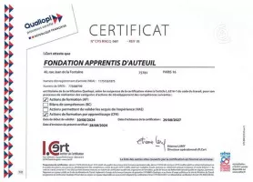 Certificat Qualiopi