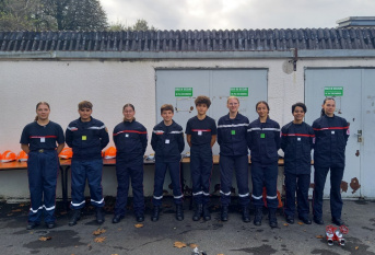 Jeunes sapeur-pompiers de Sainte-Claire