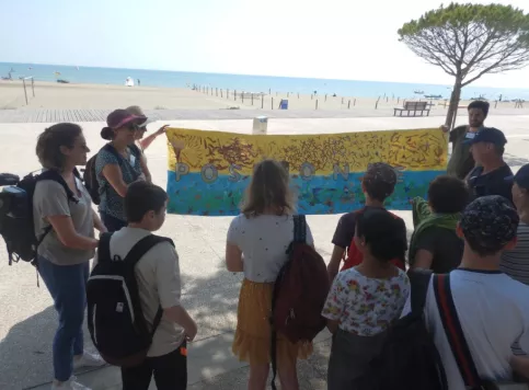 Banderole crée par les collégiens